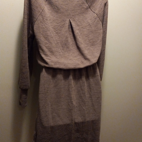 Prana Sweater Dress Fall Brown Knit Organic Cotton Knee Length Sz Xs - Picture 6 of 8